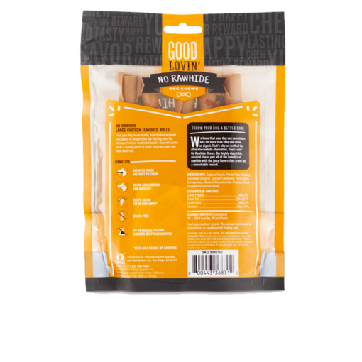 Good Lovin’ No Rawhide Chicken Flavored Rolls