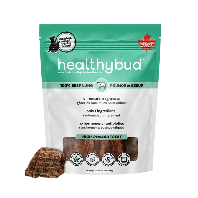 Healthybud Natural Beef Lung, 2.1 oz